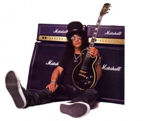 Slash mit seinem Marshall Amp