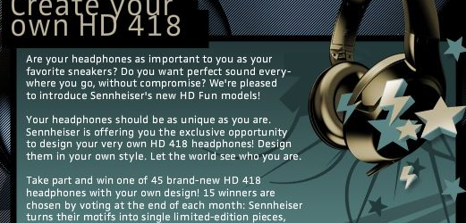 Sound und Style: Beim Sennheiser Design Contest können Audio-Fans ihre eigenen Kopfhörer entwerfen
